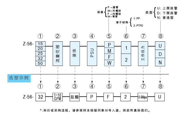 Z-5615、Z-5620、Z-5625、Z-5632、Z-5650聚砜塑料管浮子流量計(jì)